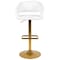 Flash Furniture White Vinyl Adjustable Height Barstool CH-122070-WH-G-GG - alternate 5